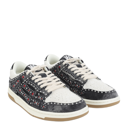 Studded Skeleton Top Low Sneakers - Image 5