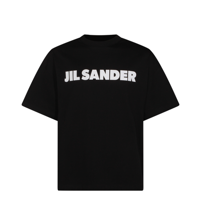 Men's Logo Letter Cotton T-Shirt Black - Image 1