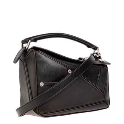 Puzzle Small Calfskin Crossbody Bag - Vintage Brown - Image 3