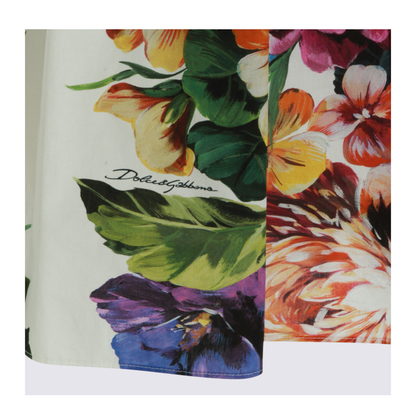 Bouquet Print Poplin Dress - Image 8
