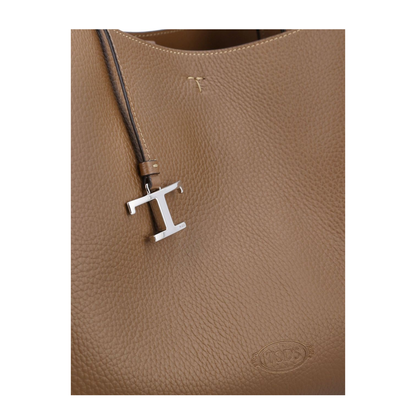 T Timeless Medium Calfskin Tote - Brown - Image 4