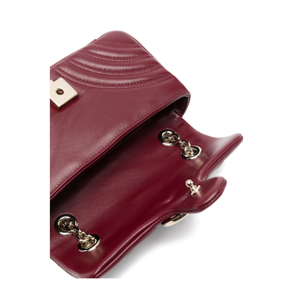 Small Shoulder Bag Red Leather - Image 5