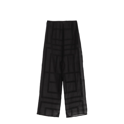 Black Geometric Pattern Elasticated Waistband - Image 1
