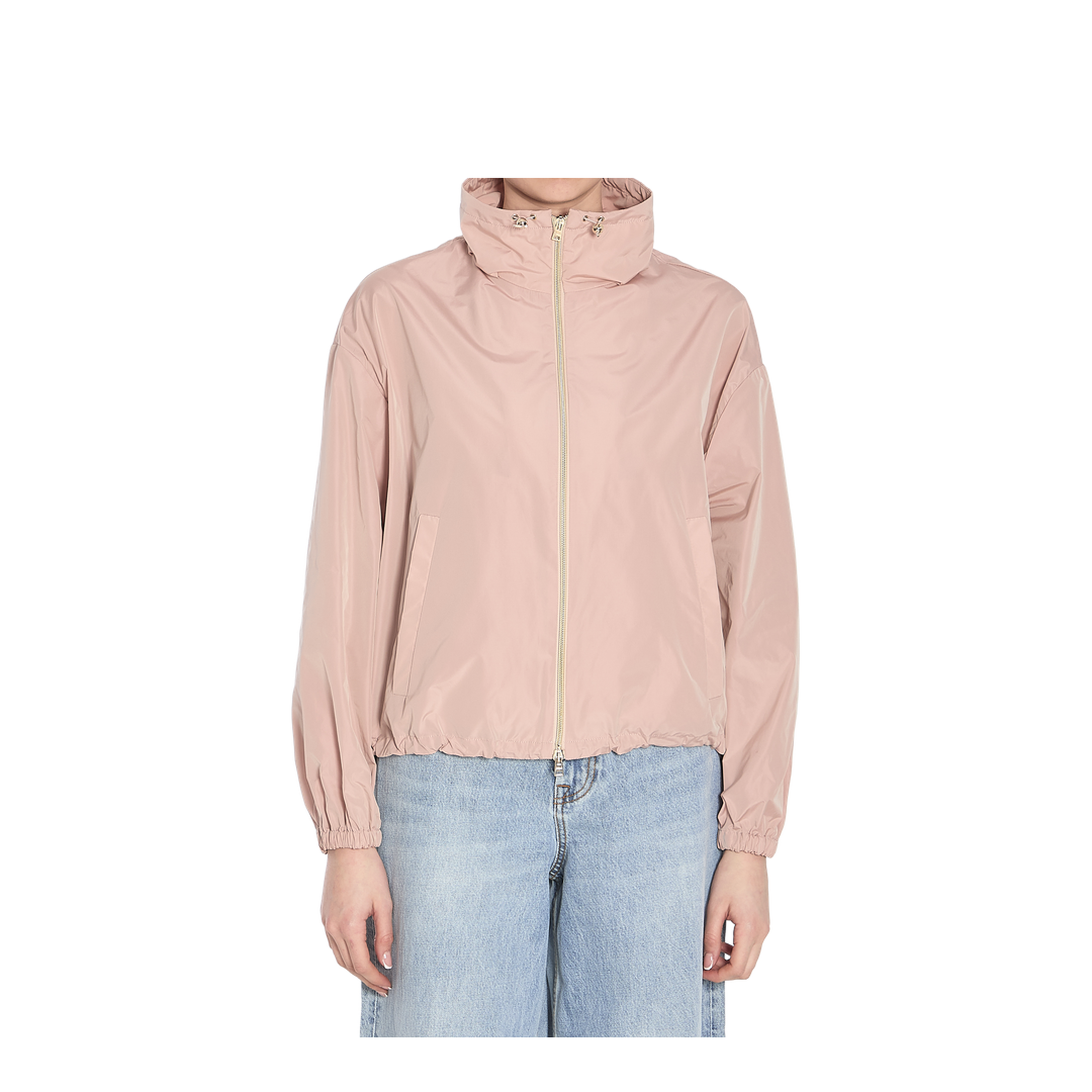 Short Pink Techno Taffeta Jacket - Image 1