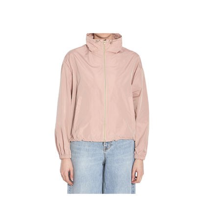 Short Pink Techno Taffeta Jacket - Image 1