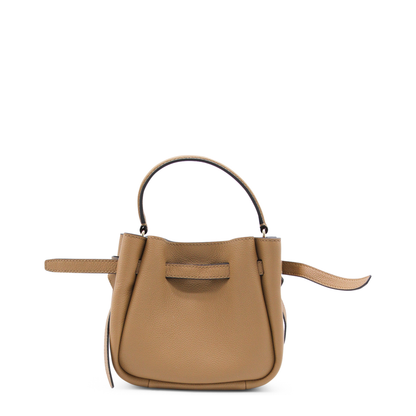 Romy Mini Pebbled Leather Crossbody Bag - Tiramisu - Image 5