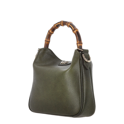 Diana Small Shoulder Bag in Gradient Green Leather - Image 2