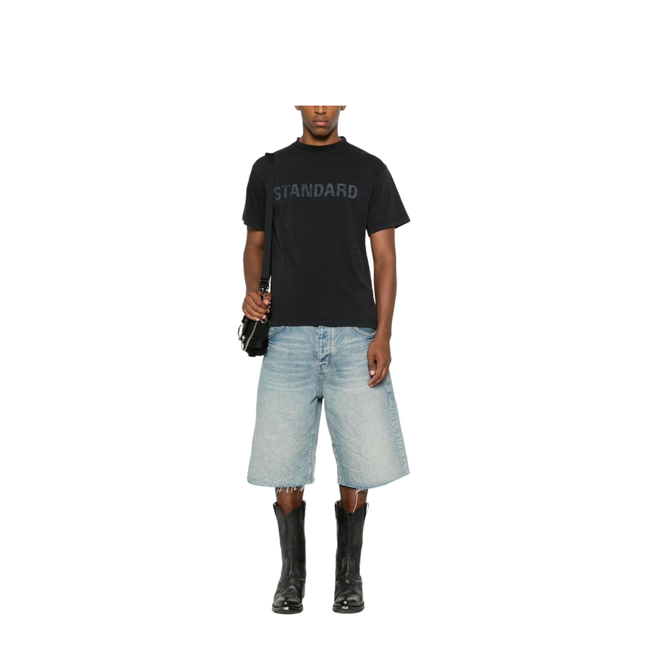 Standard T-Shirt Regular Fit in Black Faded - Image 4