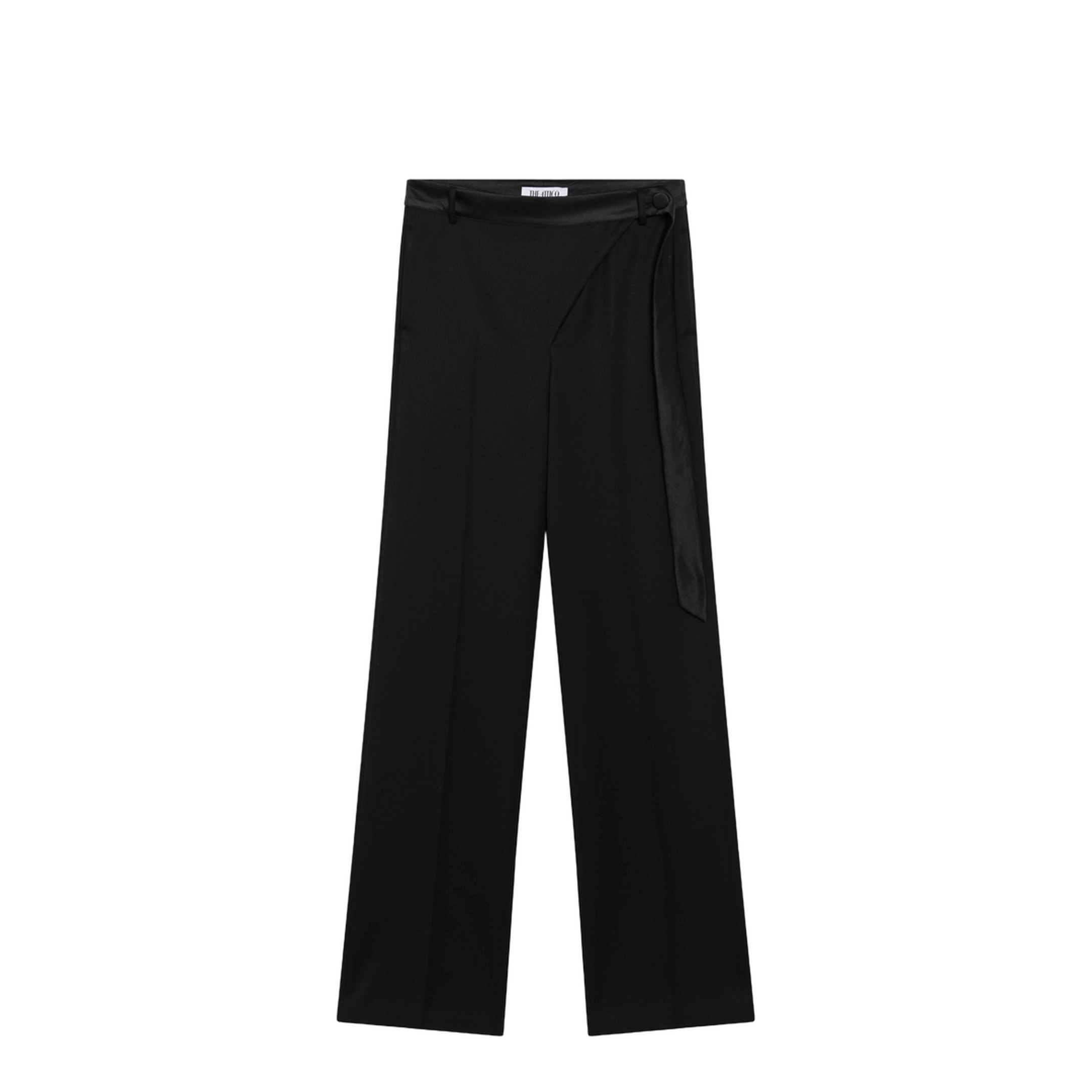 Black Virgin Wool Tuxedo Trousers - Image 1