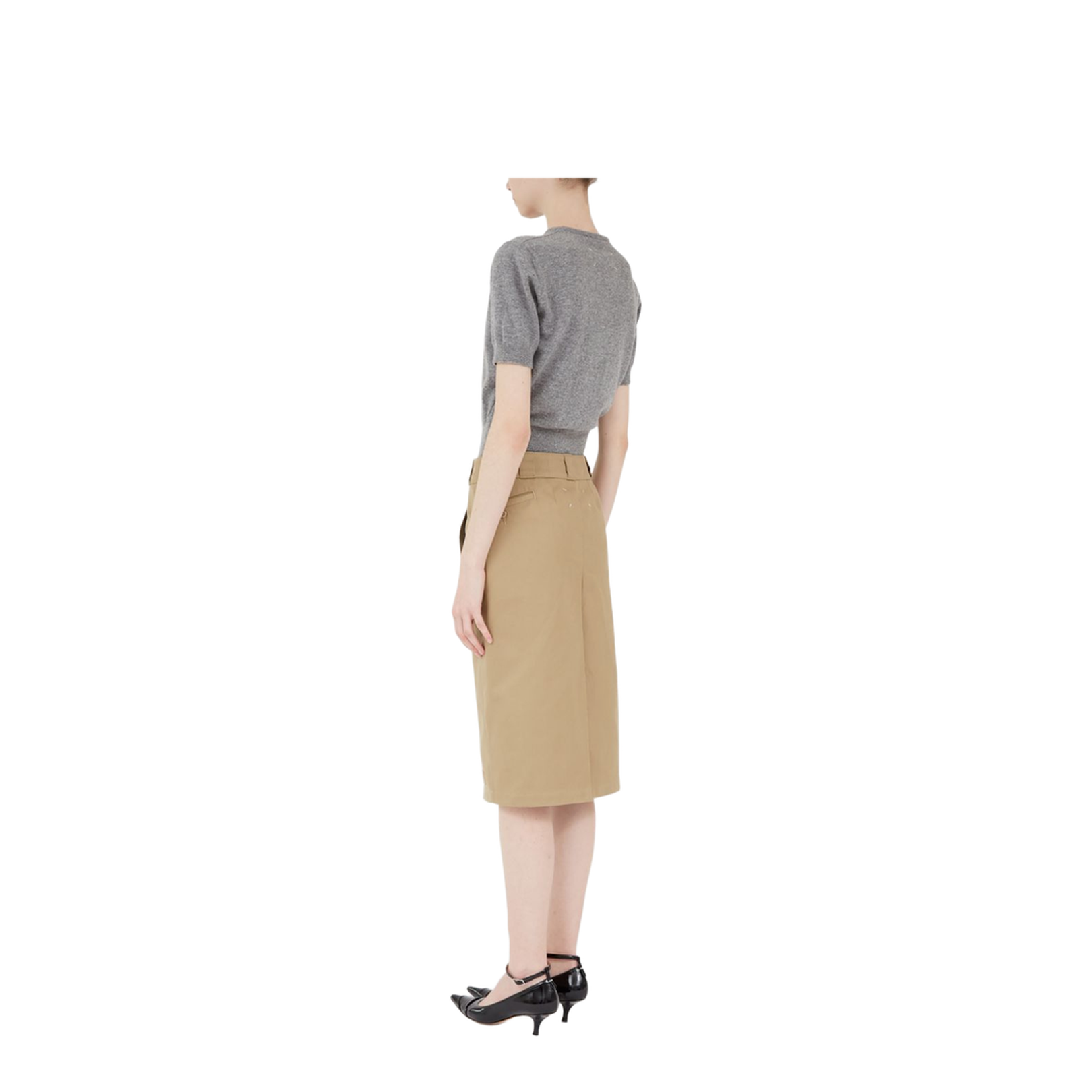 Skater Chino Midi Skirt - Image 6