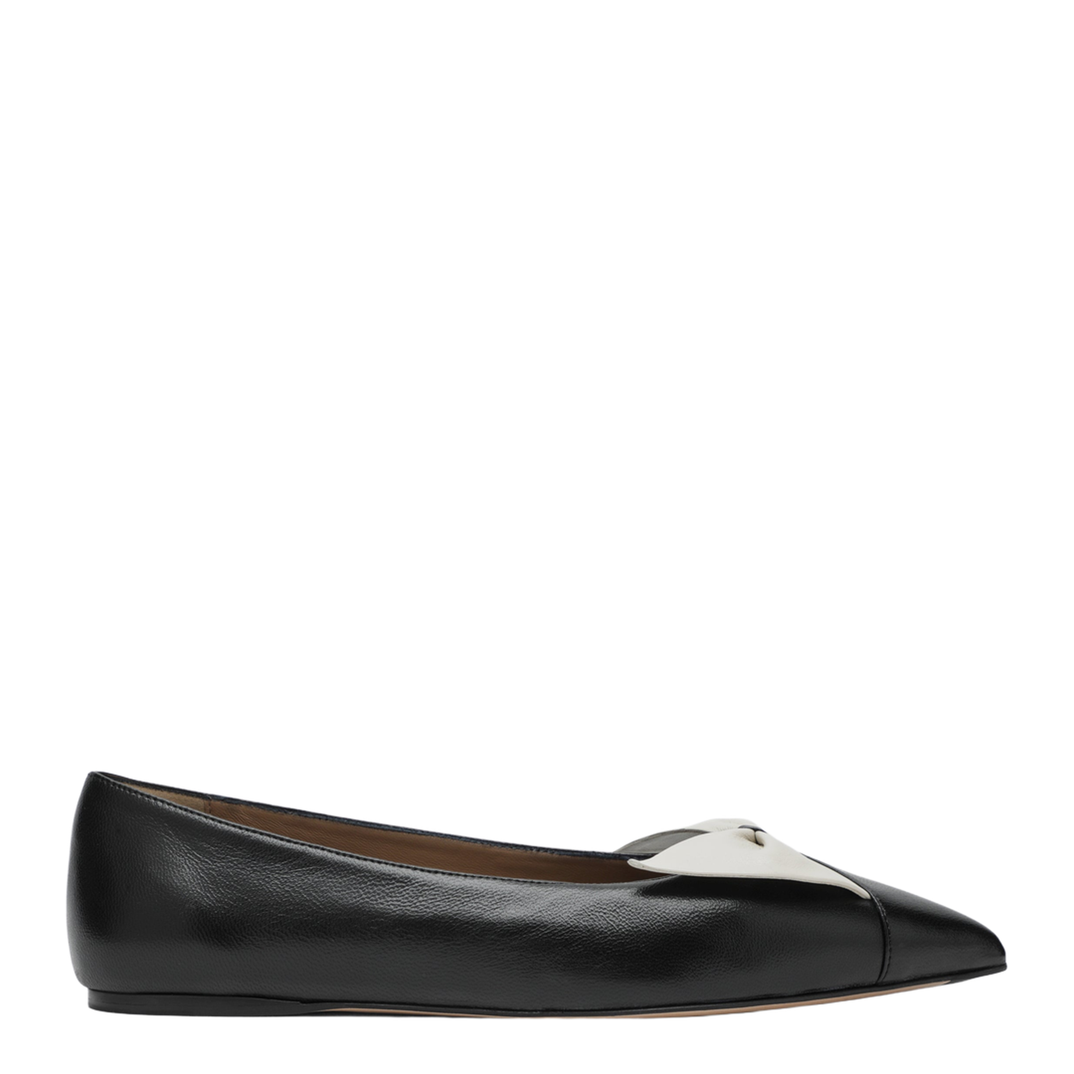 Soft Bow Ballerina Flats Black/Mascarpone - Image 1