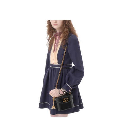 Black Leather Vanity Bag - Image 3