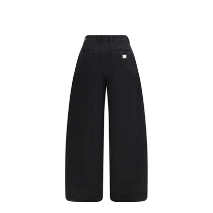 Wide-leg cotton Jeans - Image 2