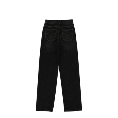 Denim Pants With Studs - Black - Image 3
