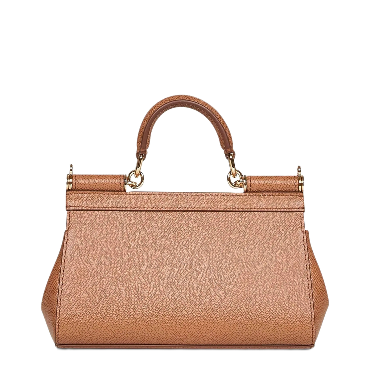 Sicily Mini Calfskin Top Handle Bag - Brown - Image 2