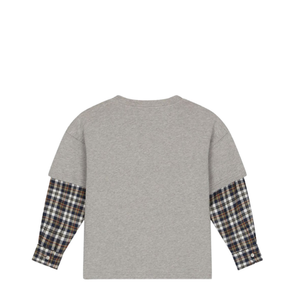 T-Shirt Prairie Sleeves Checks - Image 2