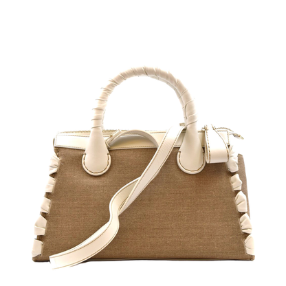 Edith Medium Calfskin Day Bag - White - Image 4