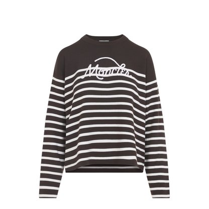 Striped Logo Knit Sweater - Image 3