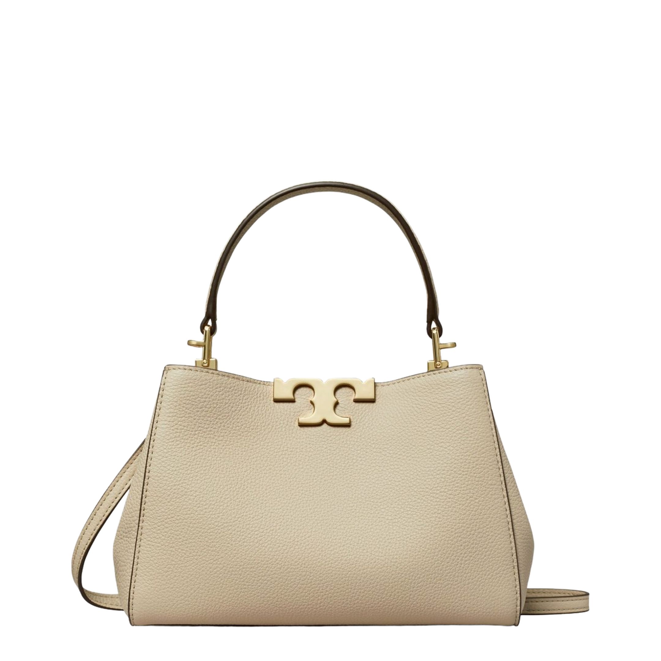 Eleanor Mini Pebbled Satchel - Dove Grey - Image 1