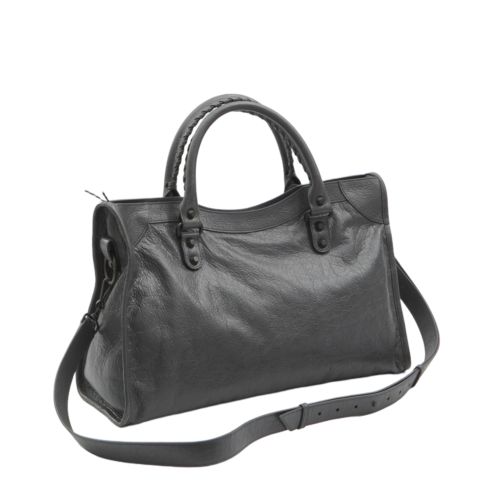 Medium Le City Handbag in Dark Grey - Image 2