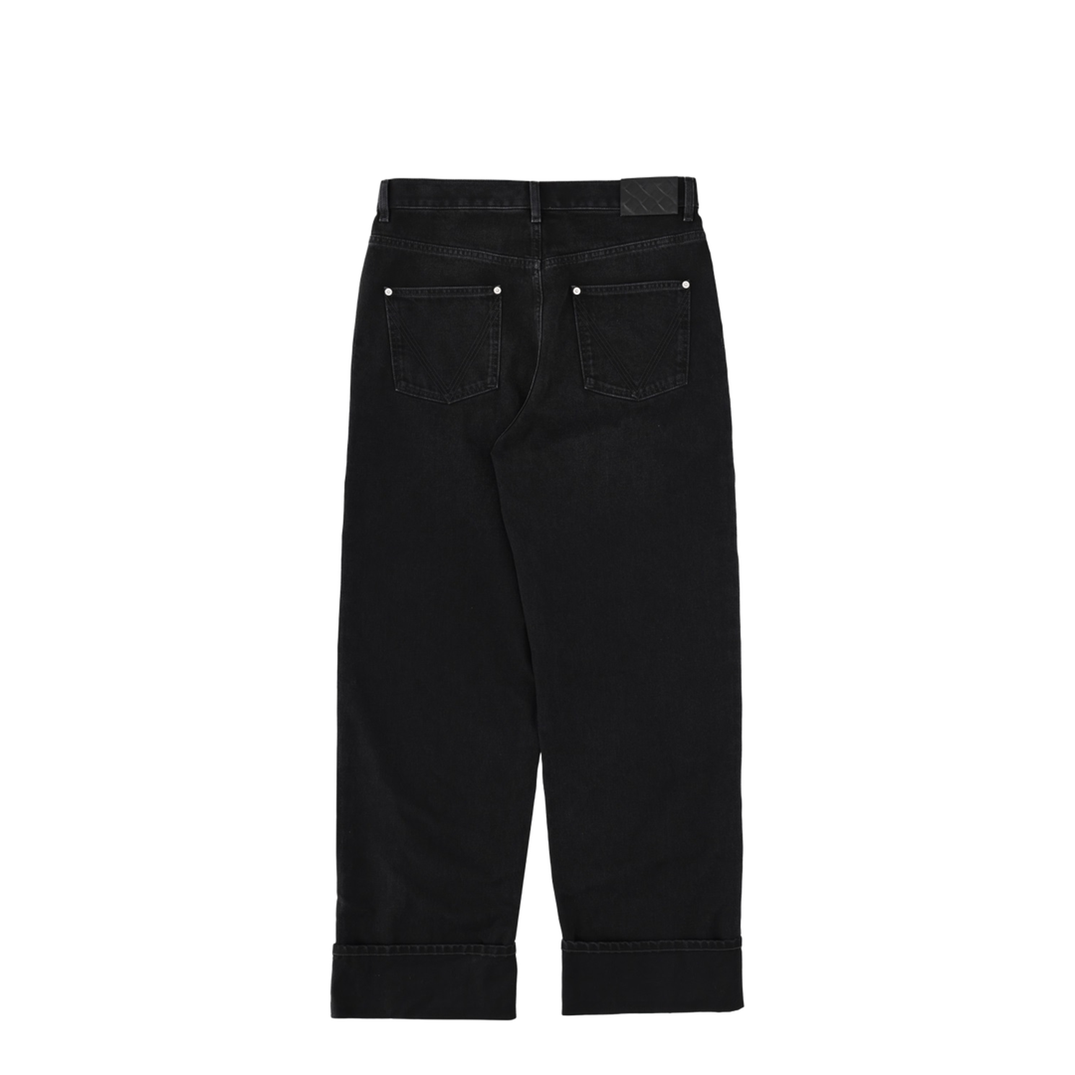 Jeans With Folded Hem - Image 3