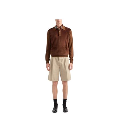Vintage-Effect Cotton Bermudas - Image 5