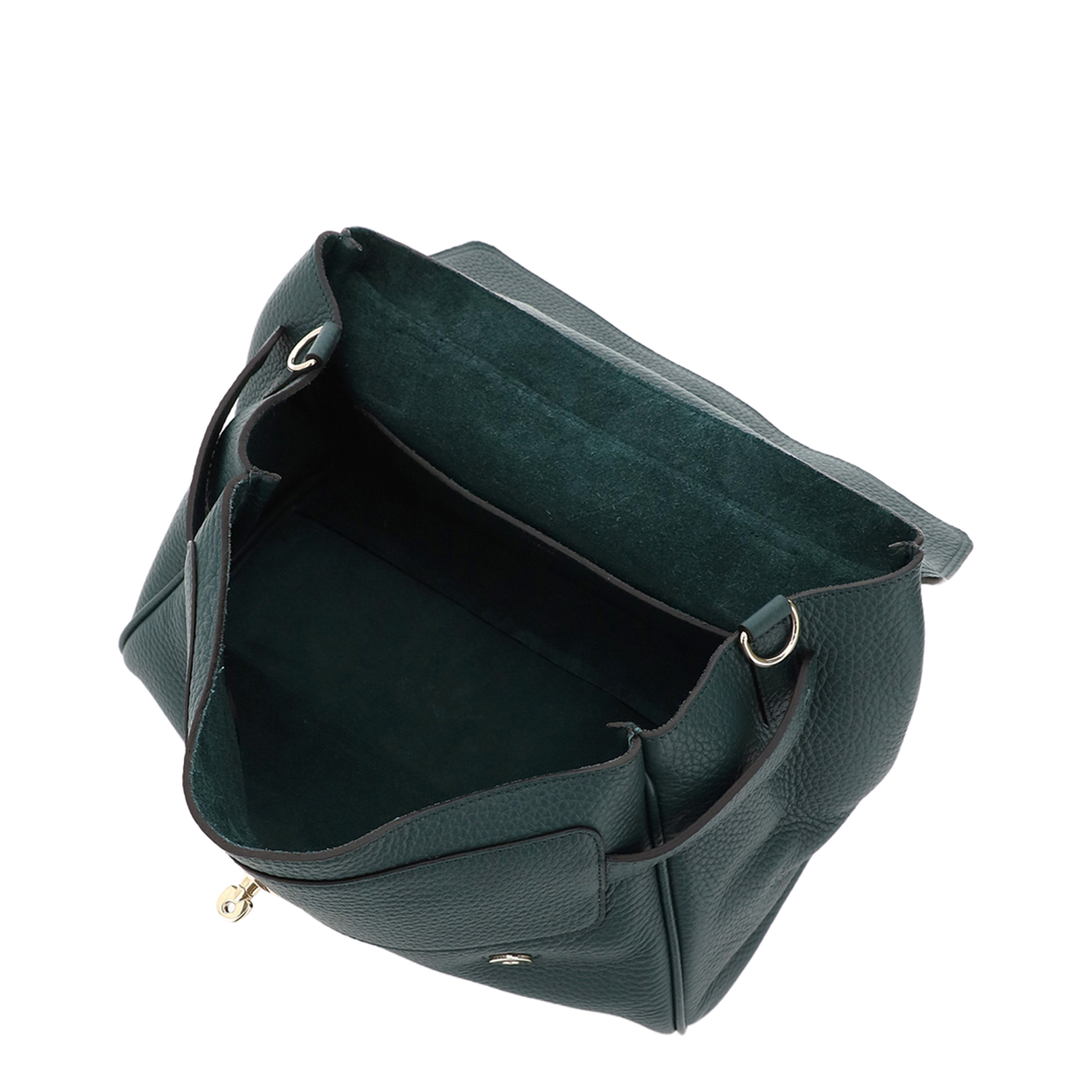 Alexa Heavy Green Leather Handbag - Image 2