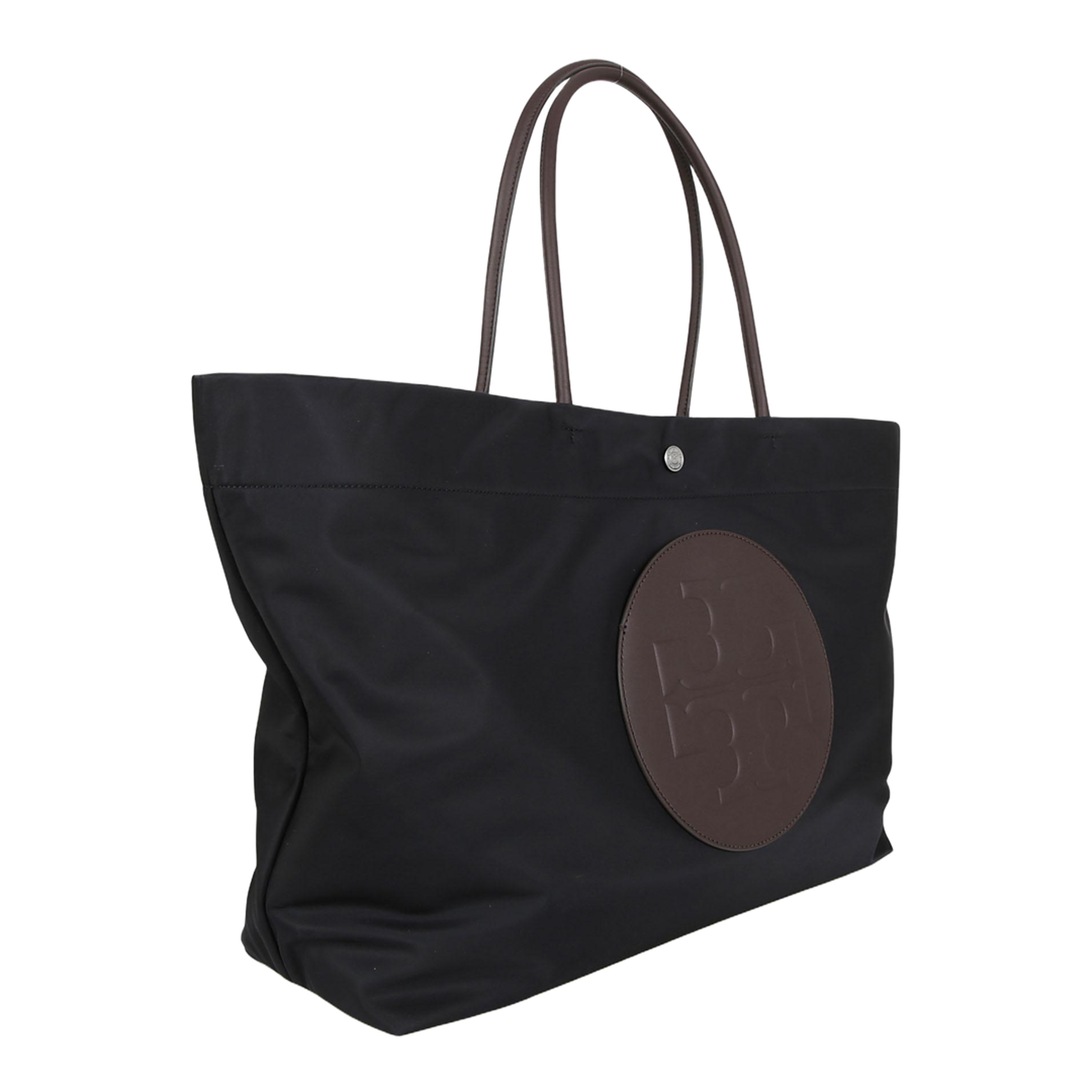 Ella Twist Nylon Shoulder Bag With Maxi Front Logo Patch - Image 2