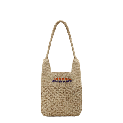 Small Praia Bag in Natural Raffia - Image 1