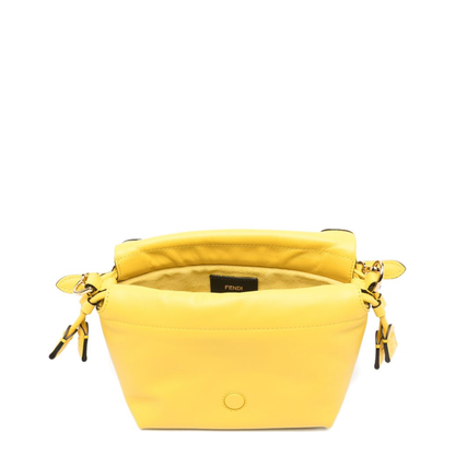 Mamma Baguette Small Lamb Leather Handbag - Giallo - Image 2