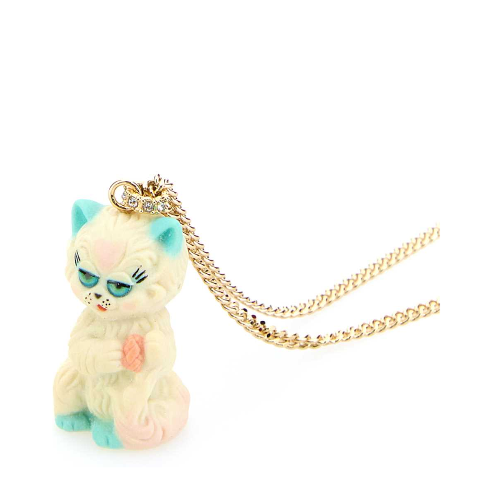 Chain Necklace with Le Chat de la Maison Pendant - Image 2