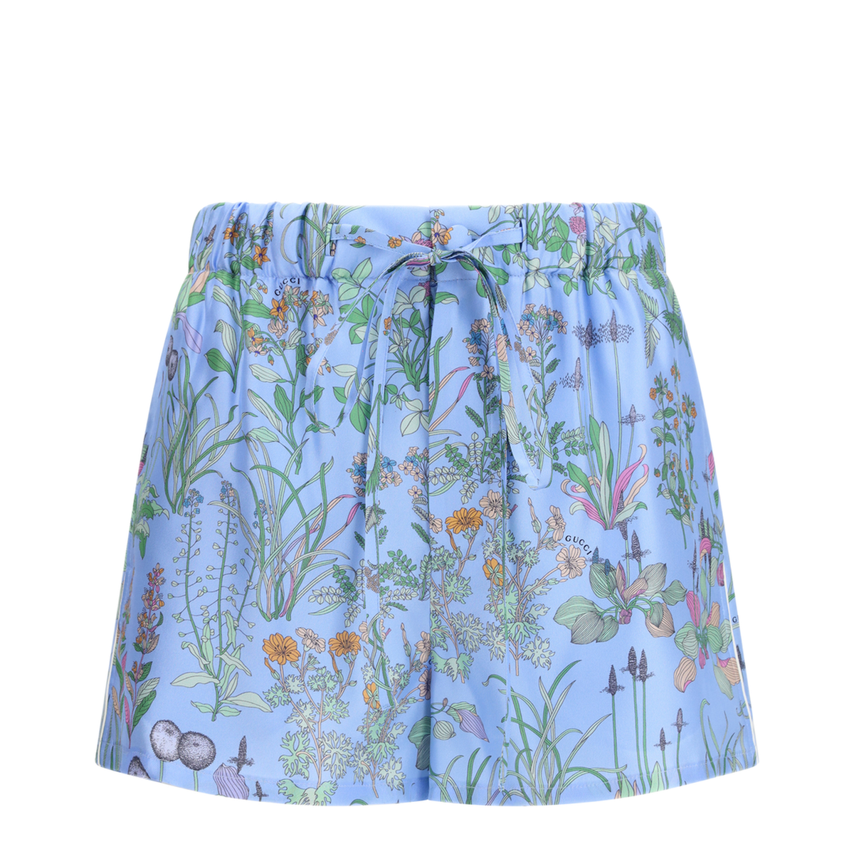 Printed Silk Twill Shorts - Image 1