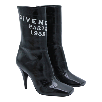 Leather Boots In Black - Image 4