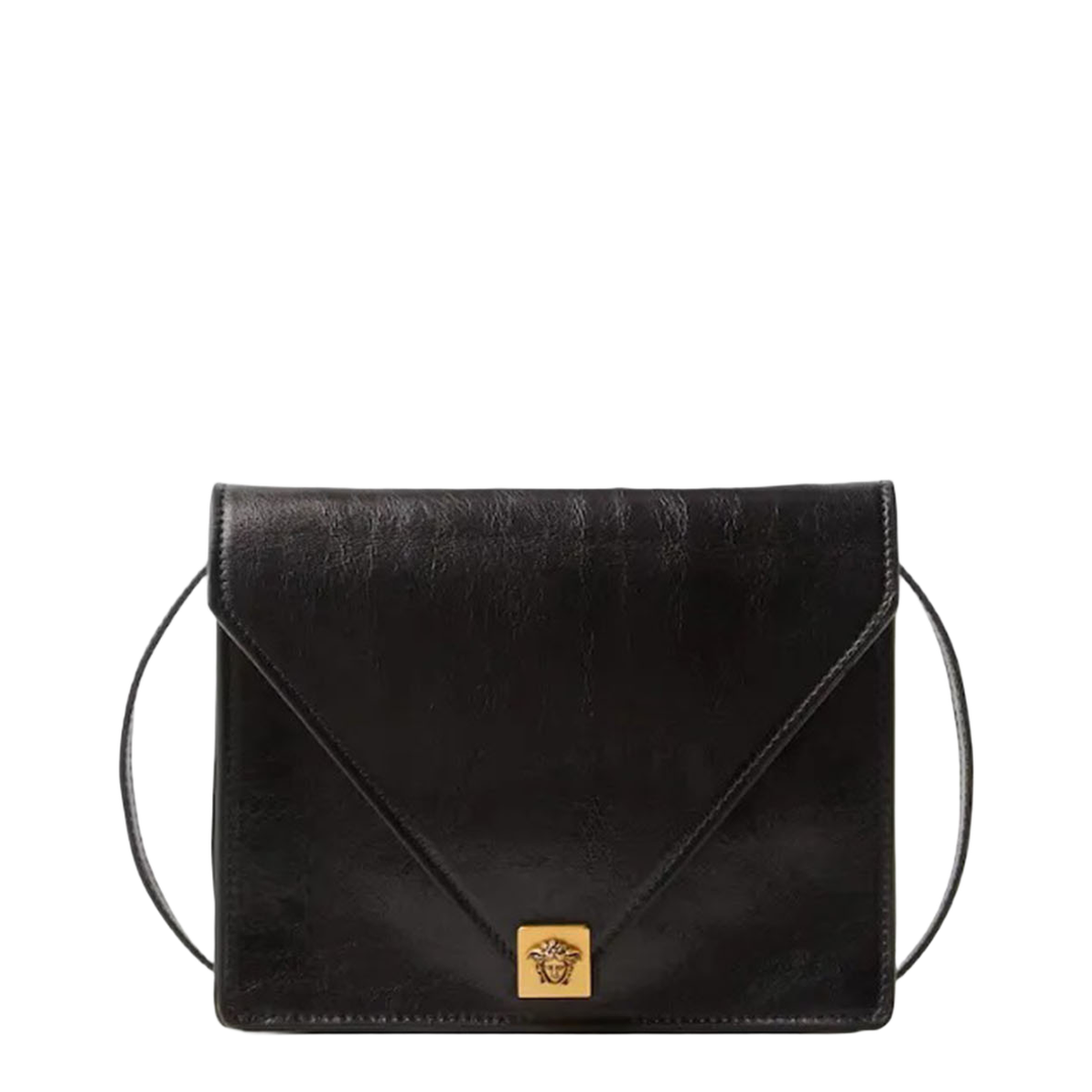Pivot Small Calf Leather Bucket Bag - Black - Image 1