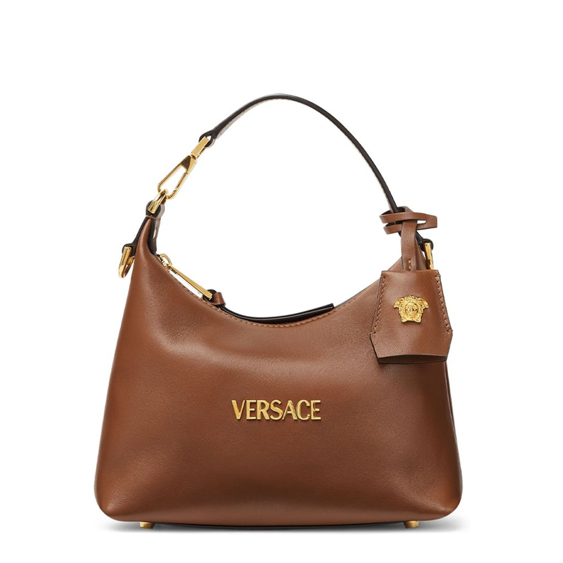 Tag One Size Nappa Leather Hobo Bag - Brown - Image 1
