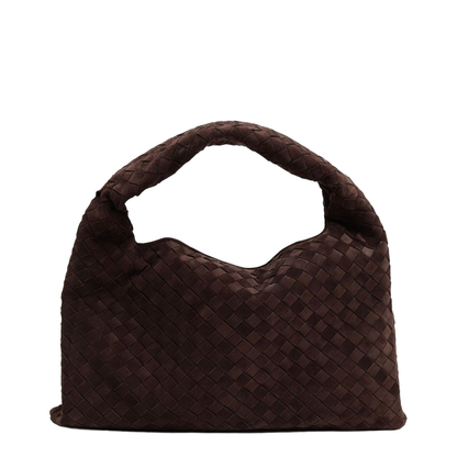 Hop Small Suede Hobo Bags - Brown - Image 1