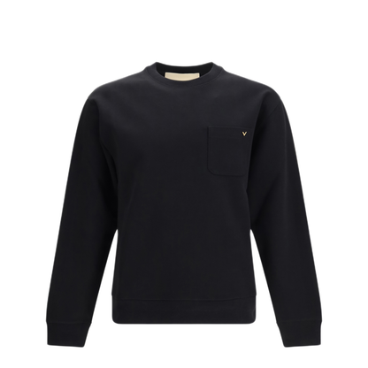 Cotton Jersey Crewneck Sweatshirt - Image 1