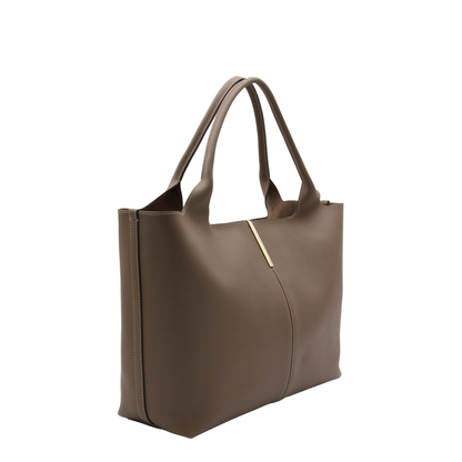 Shopping Bag in Leather Medium-Small - Image 4