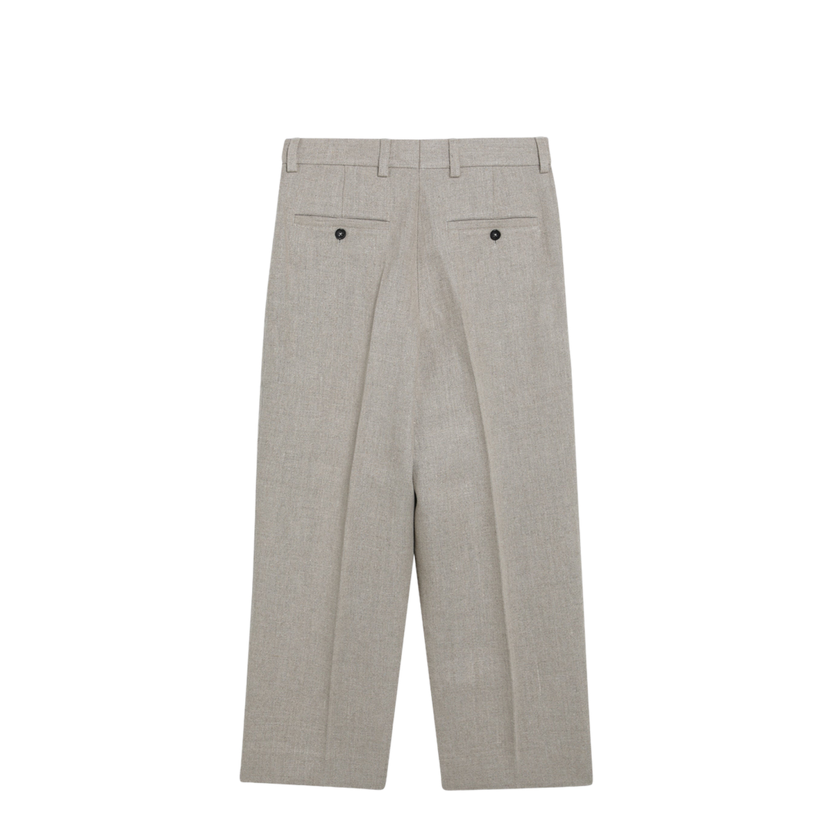 Beige High-Waisted Linen Shorts - Image 2