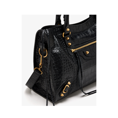 Women's Handbag Leather Black - Image 4