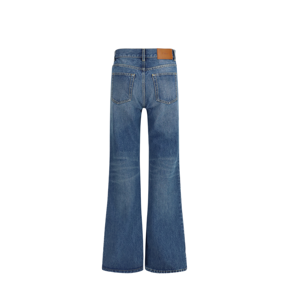 Jeans Flared In Organic Cotton Denim - Image 2