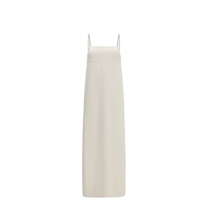 Long Silk Dress with Monili Chain - Image 1