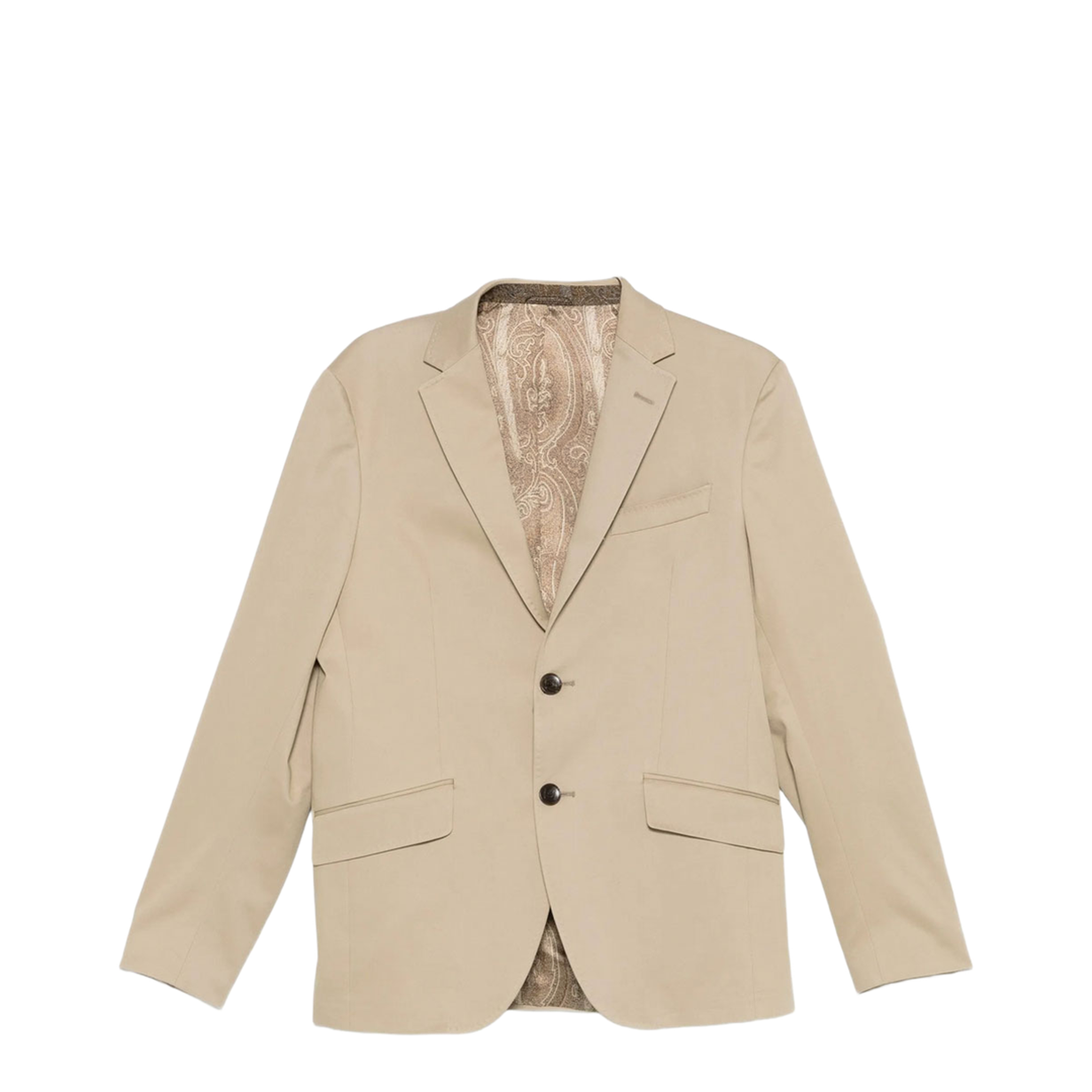 Roma Single-Breasted Cotton Blazer - Image 1