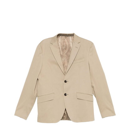 Roma Single-Breasted Cotton Blazer - Image 1
