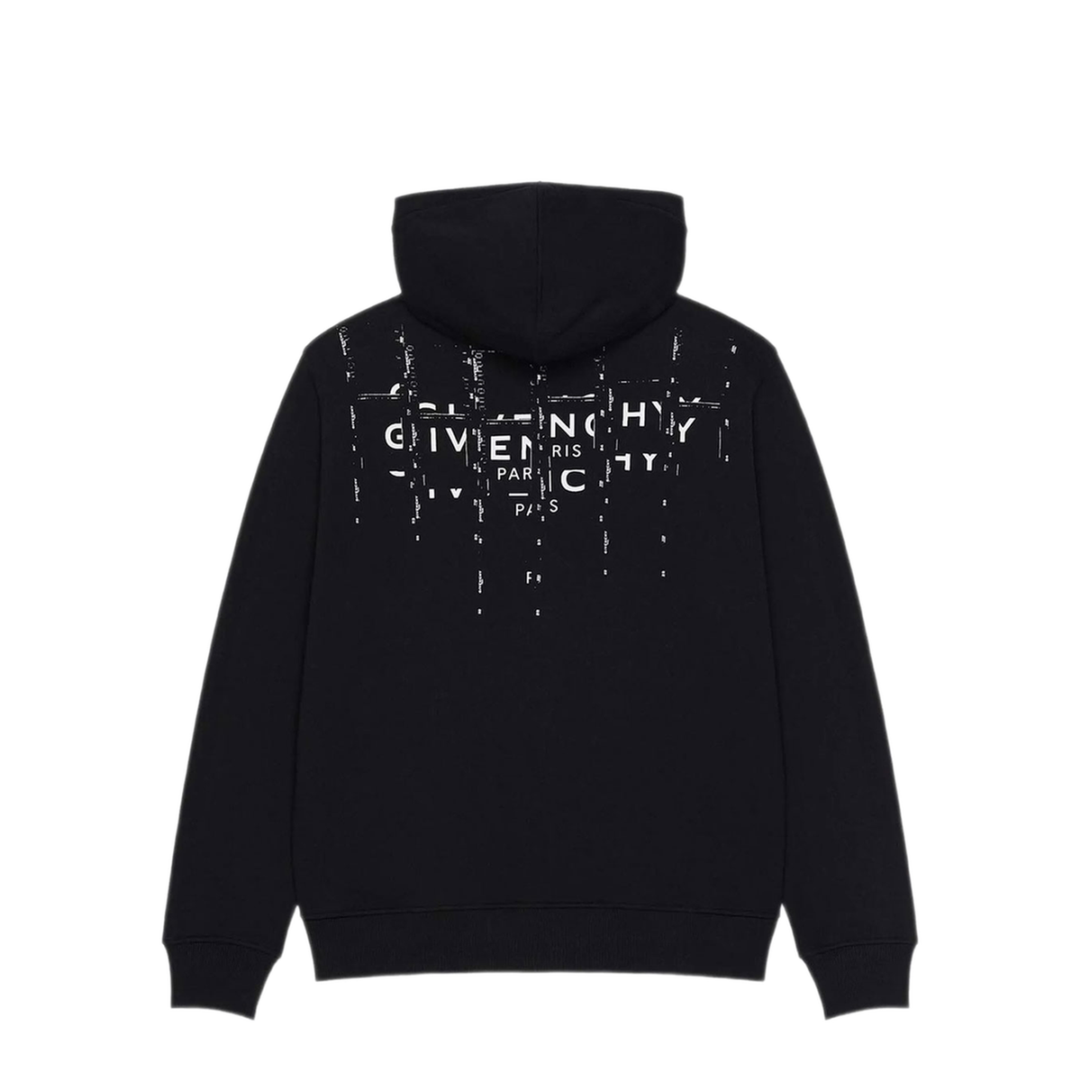 Hooded Cotton Sweatshirt In Black - Image 2