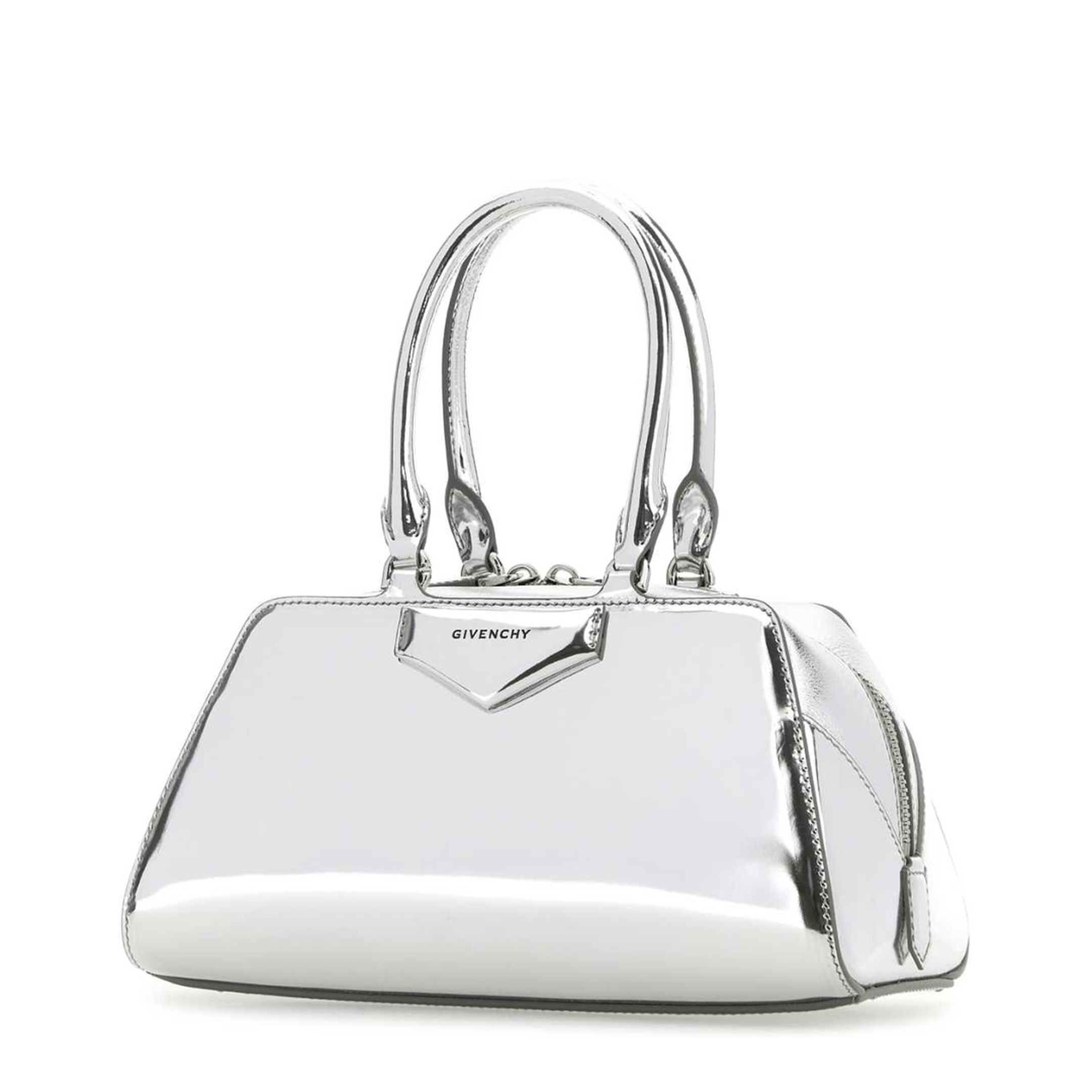 Small Antigona East-West Bag in Laminated Leather - Image 2