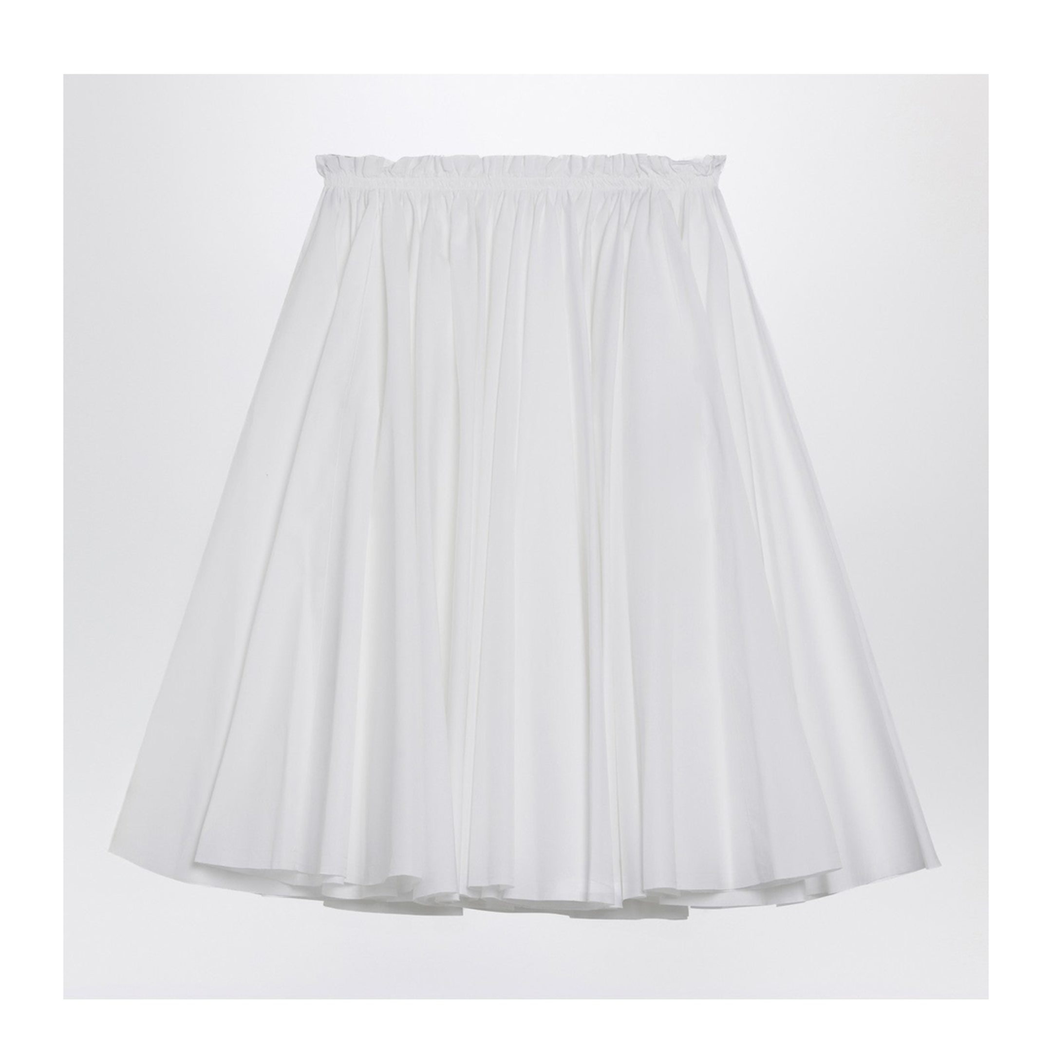 White Cotton Skirt - Image 1