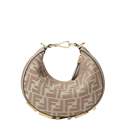 Fendigraphy Mini
Dove Grey Denim Effect FF Jacquard Mini Bag - Image 1