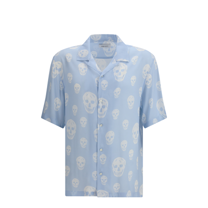 Skull-printed Hawaiian Shirt - Image 1