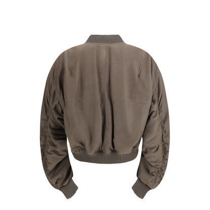 Secchia Flight Bomber in Lambskin Leather with Padding - Image 2